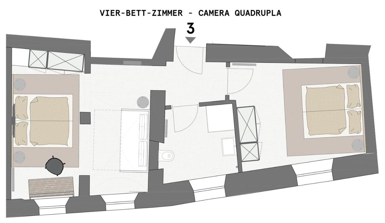 Vierbettzimmer – Nebengebäude in 150 m